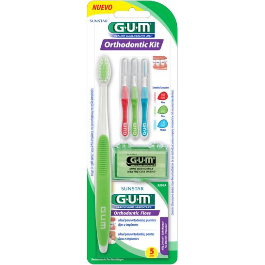Kit-Ortodontico-para-Higiene-Bucal-com-Escova-Verde-Gum